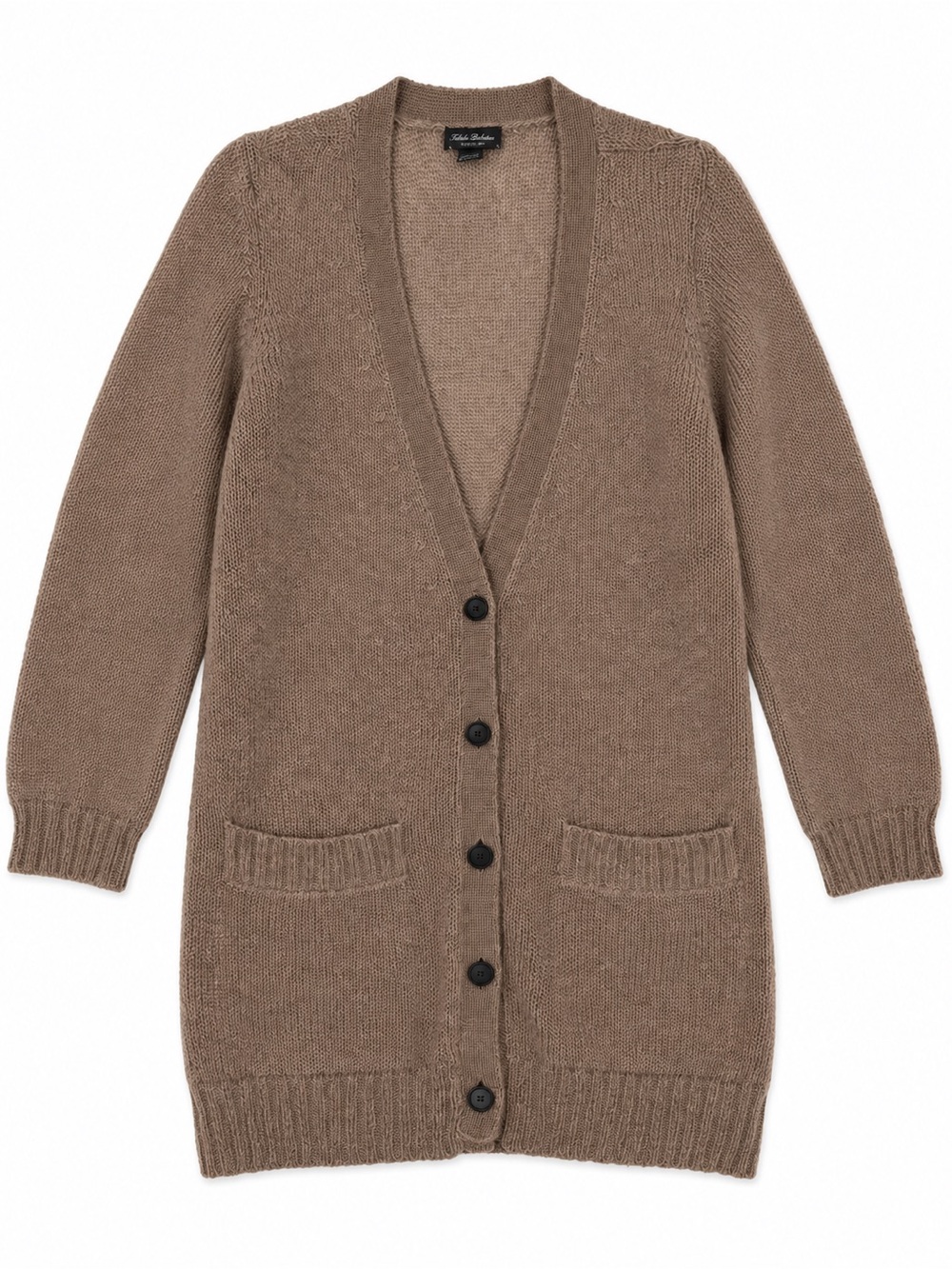 Aritzia Talula Babaton Mohair Blend Long Cardigan | Taupe Brown | M